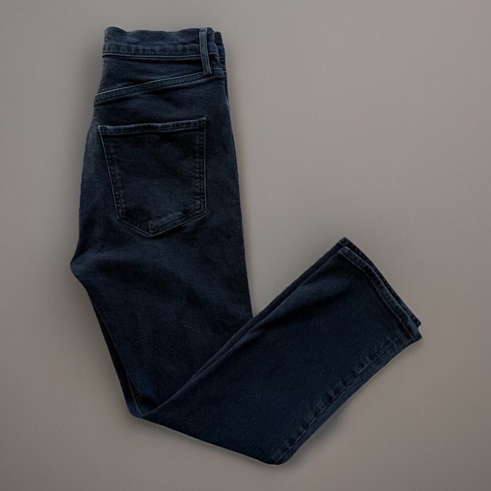 Agolde Riley Crop Jeans Women's 28 Black High Rise Glam Boho Party New York